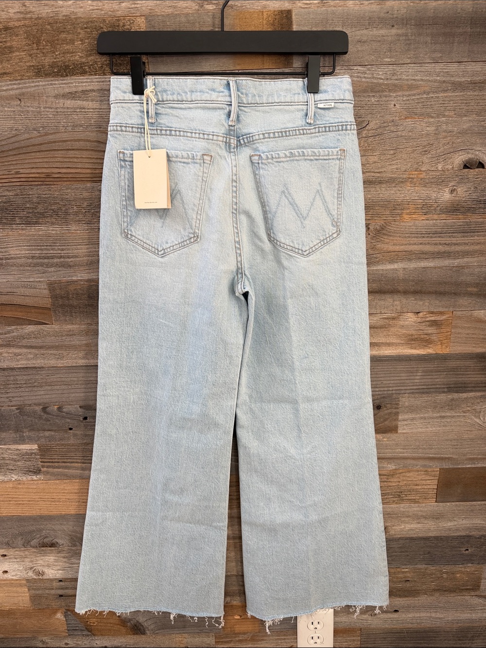 Mother Lil Husler Roller Skimp Fray Jeans in Bring The Cooler Size 27P NWT - Picture 6 of 14